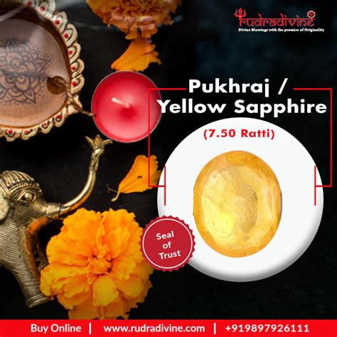 Pukhraj 7.50 Ratti – RudraDivine