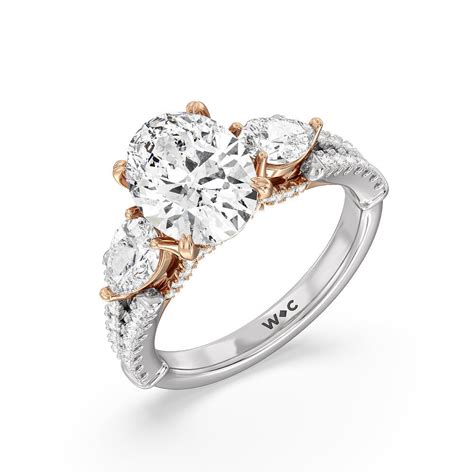 The MacDougal 3 5/8 CTTW Round Cut Lab Grown Diamond Engagement Ring in ...