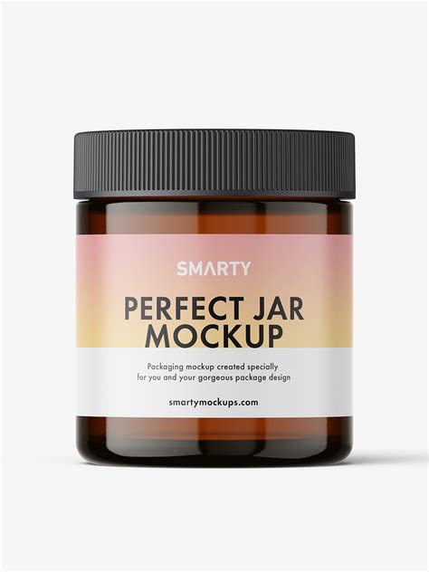 Amber Cosmetic Jar Mockup at Irene Defilippo blog