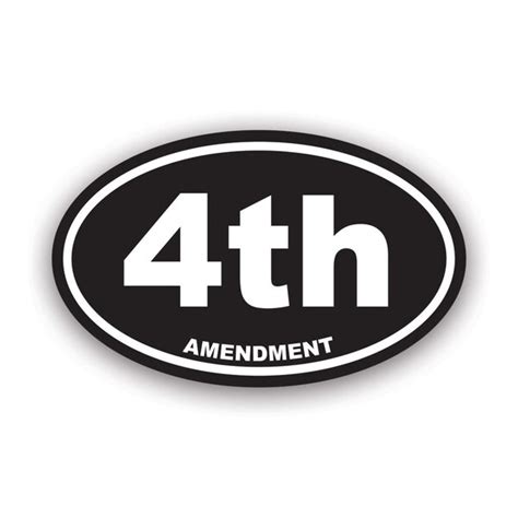 4th Amendment Decal - Etsy