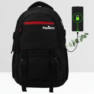 ProArch ASHPER Unisex with USB Port and Rain Cover With 1 Year ...