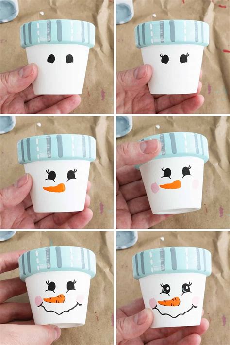 How to Paint Christmas Terracotta Pots | Christmas pots, Xmas crafts ...