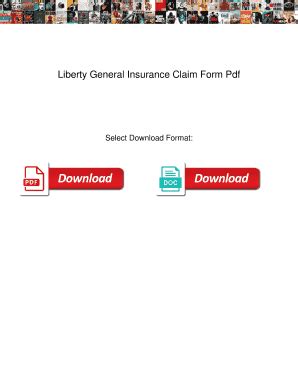Fillable Online Liberty General Insurance Claim Form Pdf. Liberty ...
