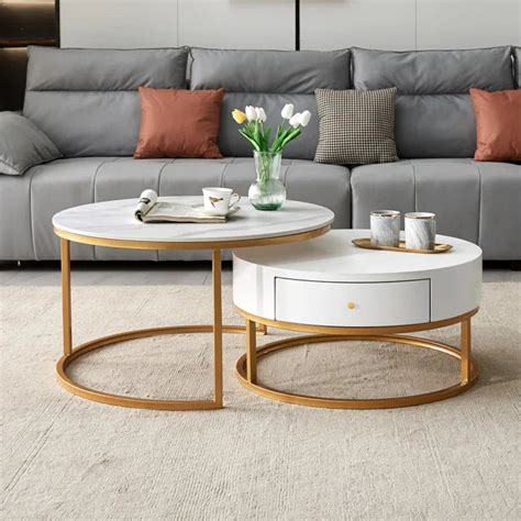 Buy Premium Nesting Tables with Marble Top – Handicrafts Town