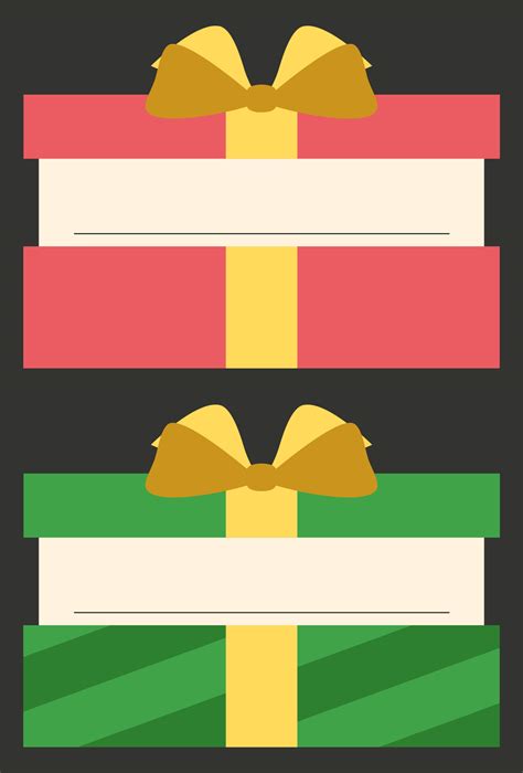 Name Tags Christmas Present - 10 Free PDF Printables | Printablee