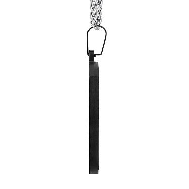 Celebration Gems Men's Black Ion-Plated Stainless Steel & Carbon Fiber ...