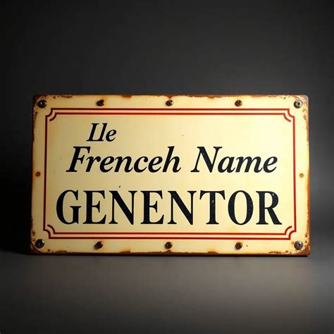 French Name Generator - Create Unique & Authentic French Names - Name Generator