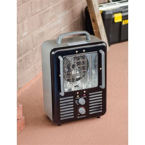 Comfort Zone 1500-Watt Utility Fan Utility Indoor Electric Space Heater ...