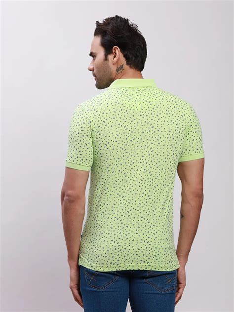 Parx Men Green Print Regular Fit Cotton T-Shirt – MyRaymond