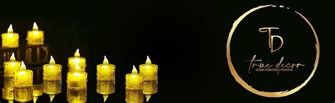 Buy True Decor 12PC Acrylic Flameless & Smokeless Melted Design Crystal ...