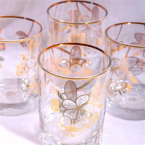 Champa Glasses (350ml) - Set of Two & Four – Namrata Kedia Design