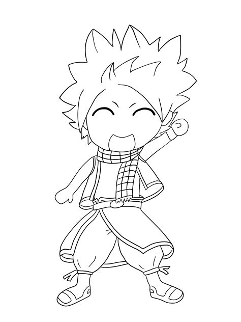 Natsu - Free Coloring Pages