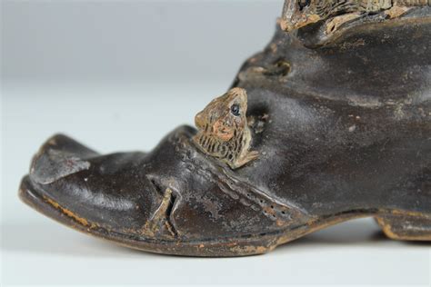 Antique French Ceramic, Shoe With Mice, Circa 1900 For Sale at 1stDibs ...