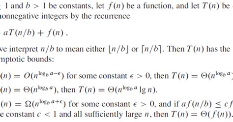 Recurrences the Substitution Method Recursion Tree Method Master Method 的图像结果