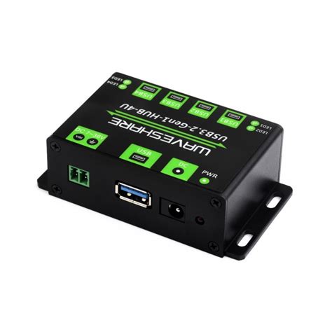 Buy 4-Ch USB 3.2 Gen1 HUB, Metal Case With Wall-Mount Support, Driver ...