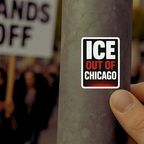 Ice Out of Chicago Fuck Ice Ice Sticker 3x4 Protest Sticker Anti-ice ...