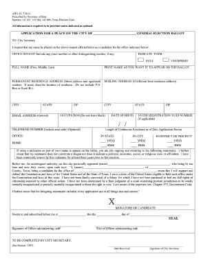 TX SOS AW2-15 2011-2025 - Fill and Sign Printable Template Online