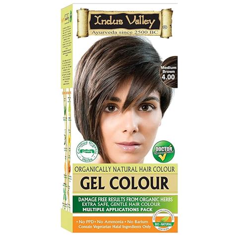 INDUS VALLEY Ammonia Free Natural Semi-Permanent Gel Hair Colour Medium ...