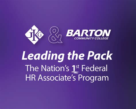 GKG and Barton Community College Launch Nation’s First Federal Human ...