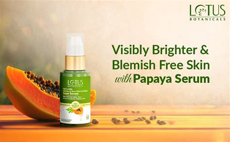 Lotus Botanicals Papaya And Niacinamide Brighten And Glow Skin ...