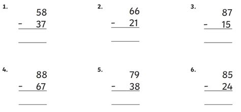 Image result for Column Subtraction Method without Exchange