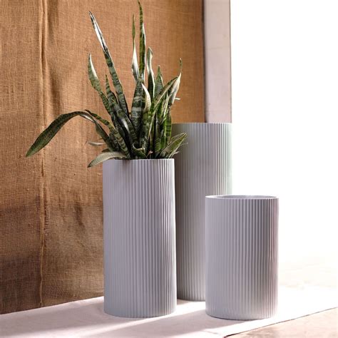 11" Midori Tall Planter (Set of 3)
