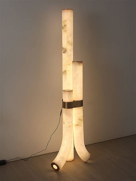 Piped Alabaster Floor Lamp – Vakkerlight