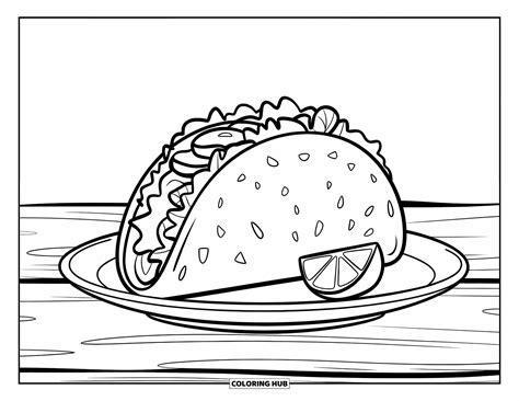 75+ Taco Coloring Pages for Kids & Adults (Free Printable PDFs)