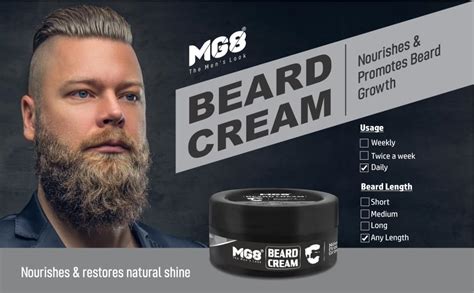 MG8 Beard Softener Cream For Men 80g, Softens and nourishes your beard ...