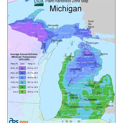 State Maps of USDA Plant Hardiness Zones