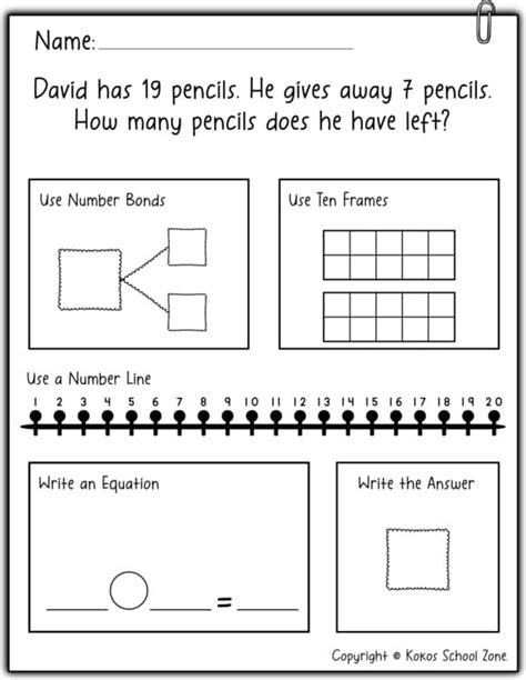 Image result for Math Problems for First Graders