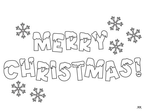 Merry Christmas Coloring Page