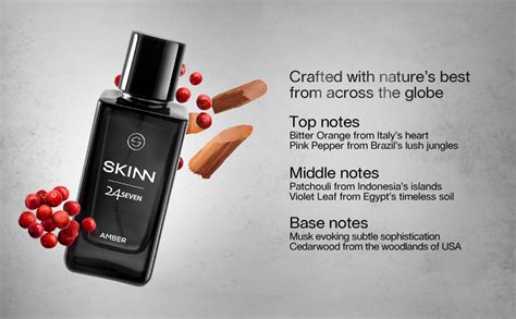 Skinn By Titan 24Seven Amber Perfume for Men
