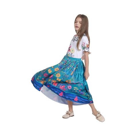 Buy JABURU Encanto Mirabel Dress Up Girl's Costumes Princess Outfits ...