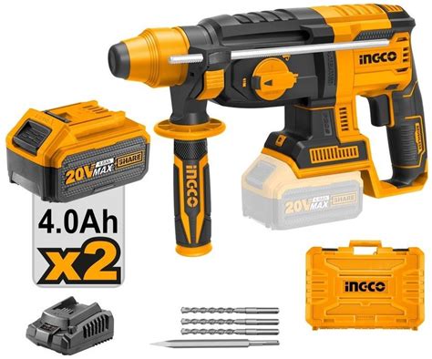 INGCO Cordless CRHLI202287 Rotary Hammer Drill Price in India - Buy ...