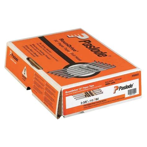 Paslode Collated Framing Nail, 2-3/8 in L, Not Applicable, Brite ...