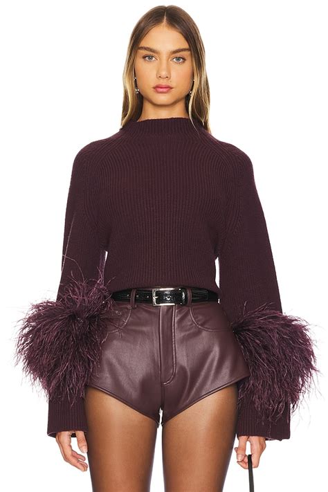 LaPointe Mock Neck Sweater in Mulberry | REVOLVE