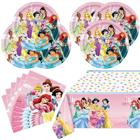 41pcs Princess Birthday Party Supplies ,20 Plates + 20 Napkin ...