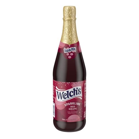 Welch's Sparkling Red Grape Juice Cocktail, Non-Alcoholic, 25.4 fl oz ...