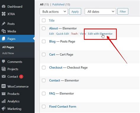 Editing Web Page Using Elementor 的图像结果