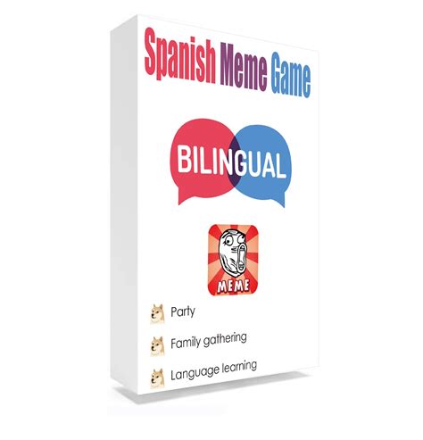 Amazon.com: 1step2dream Spanish English Meme War Card Game Party Game Funny Cards Family Board ...