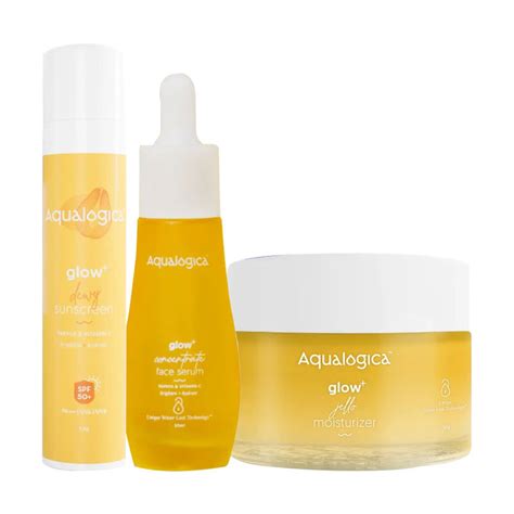 Buy Aqualogica Bright Essentials Combo Sunscreen + Face Serum + Gel ...