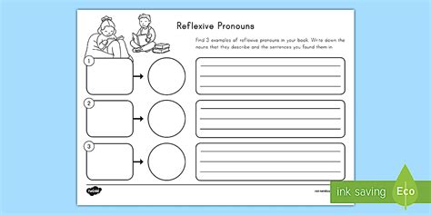 Reflexive Pronouns Worksheet - English - Grade 2