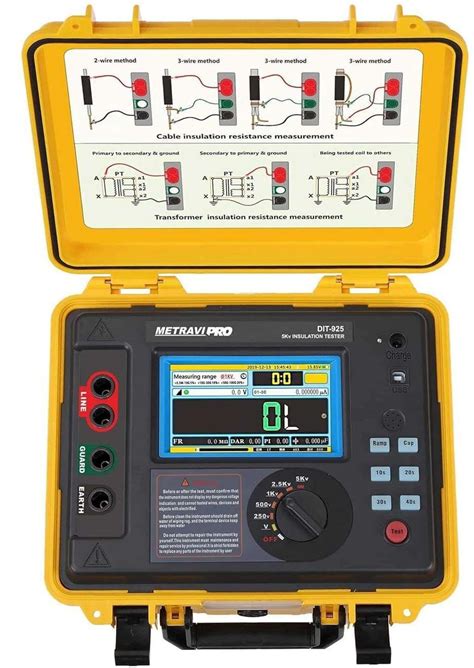 Metravi Pro DIT-925 5kV High Voltage Insulation Resistance Tester with ...