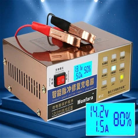 Jual Charger Aki Mobil Lead Acid Smart Battery Charger 12V/24V 100AH ...