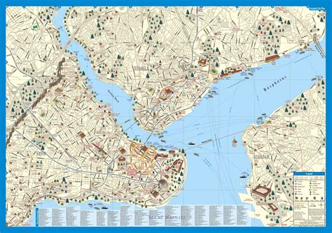 Istanbul maps top tourist attractions free printable city street map ...