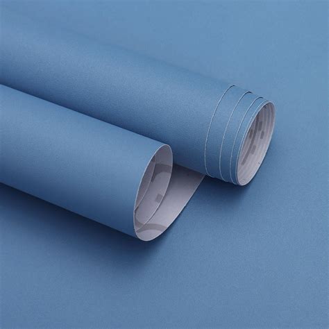 Froluya Gray Blue Wallpaper Peel and Stick 16 inch x 118 inch Contact ...