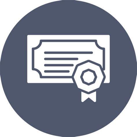 Certificate - Free education icons