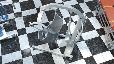 3D model Patient Lift with Sling Rigged | 3D Molier International