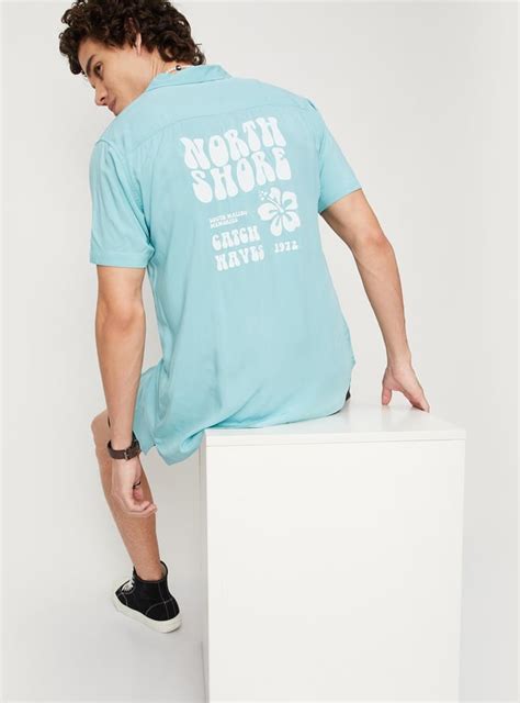 Buy Men Printed Resort Collar Slim Fit Casual Shirt Online at just Rs ...